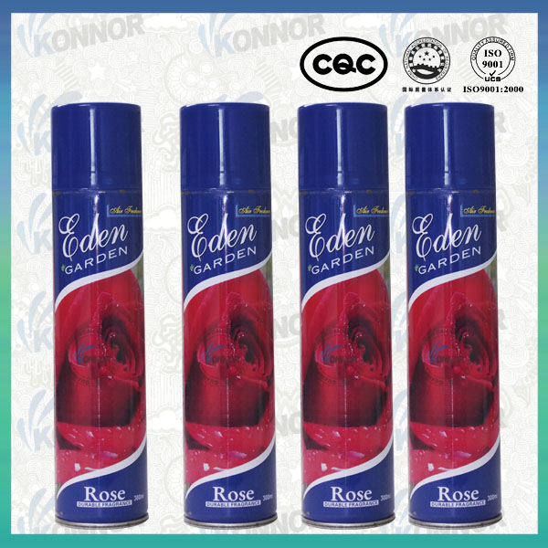 300ML Rose scented air freshener spray small size 